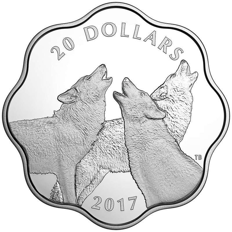2017 $20 Master of the Land: Timber Wolf - Pure Silver Coin Default Title