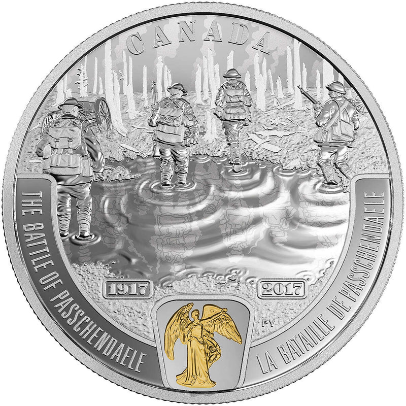 2017 $20 First World War Battlefront Series: Battle of Passchendaele - Pure Silver Coin Default Title