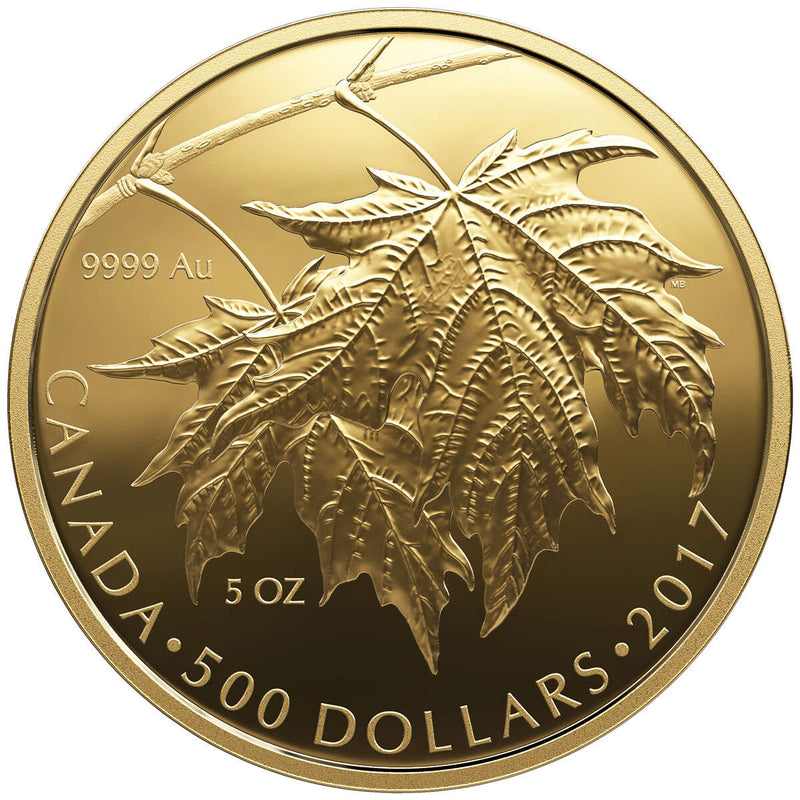 2017 $500 Maple Leaves - Pure Gold Coin Default Title