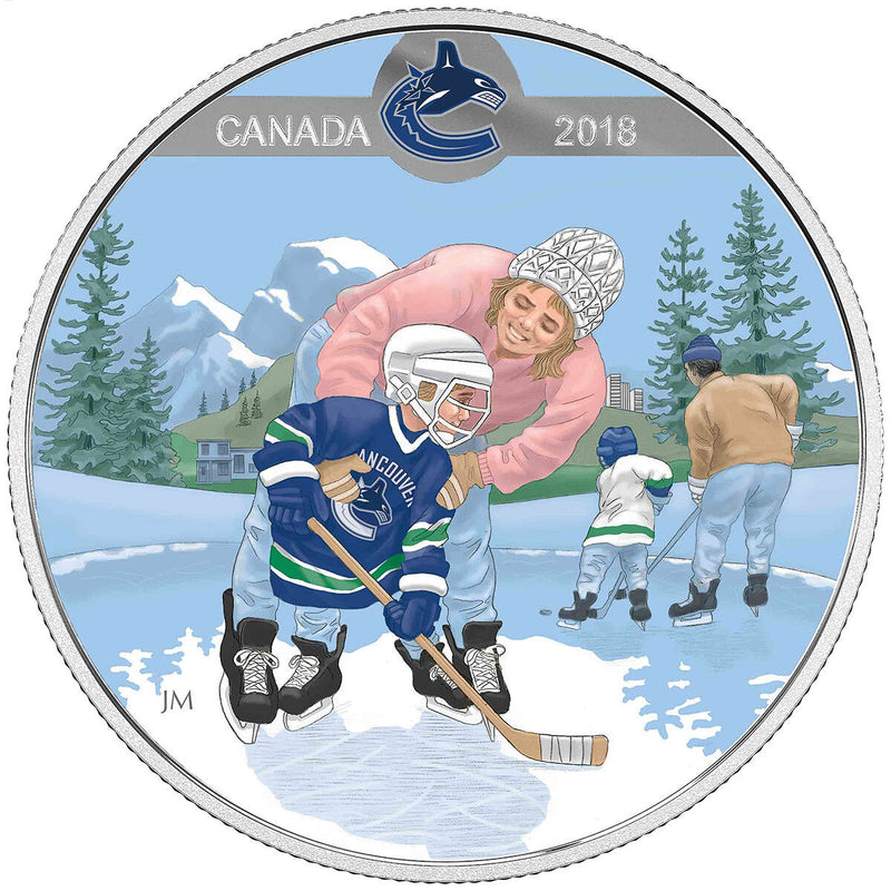 2018 $10 Learning to Play: Vancouver Canucks - Pure Silver Coin Default Title