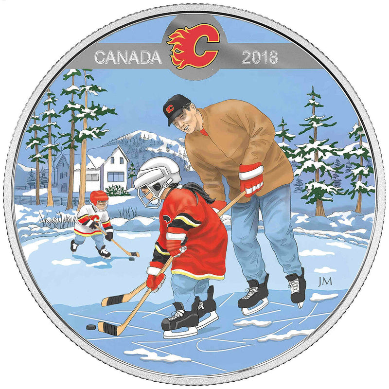 2018 $10 Learning to Play: Calgary Flames - Pure Silver Coin Default Title