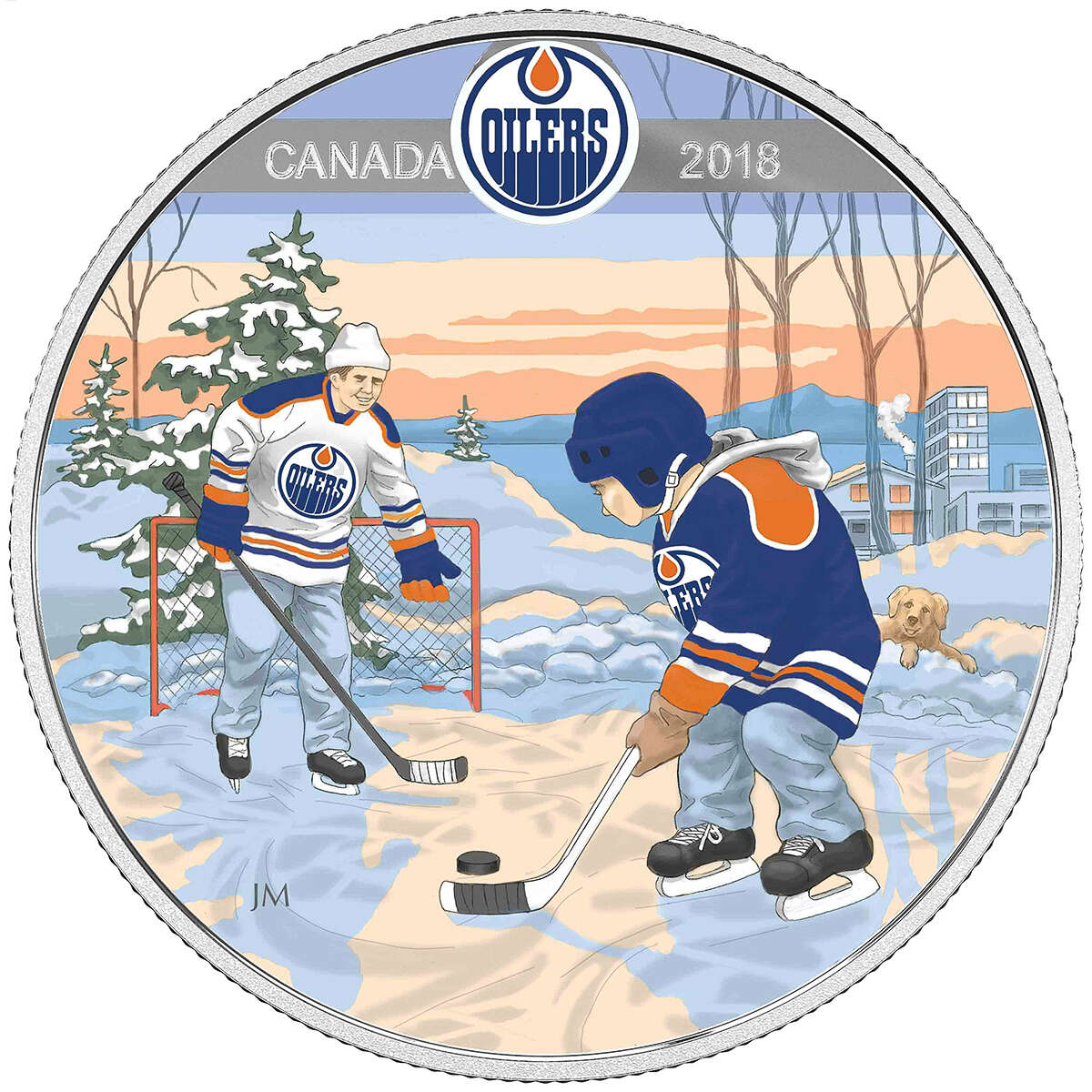 2018 $10 Learning to Play: Edmonton Oilers - Pure Silver Coin Default Title