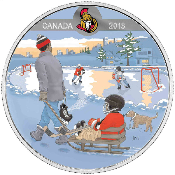 2018 $10 Learning to Play: Ottawa Senators - Pure Silver Coin Default Title