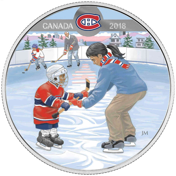 2018 $10 Learning to Play: Montreal Canadiens - Pure Silver Coin Default Title