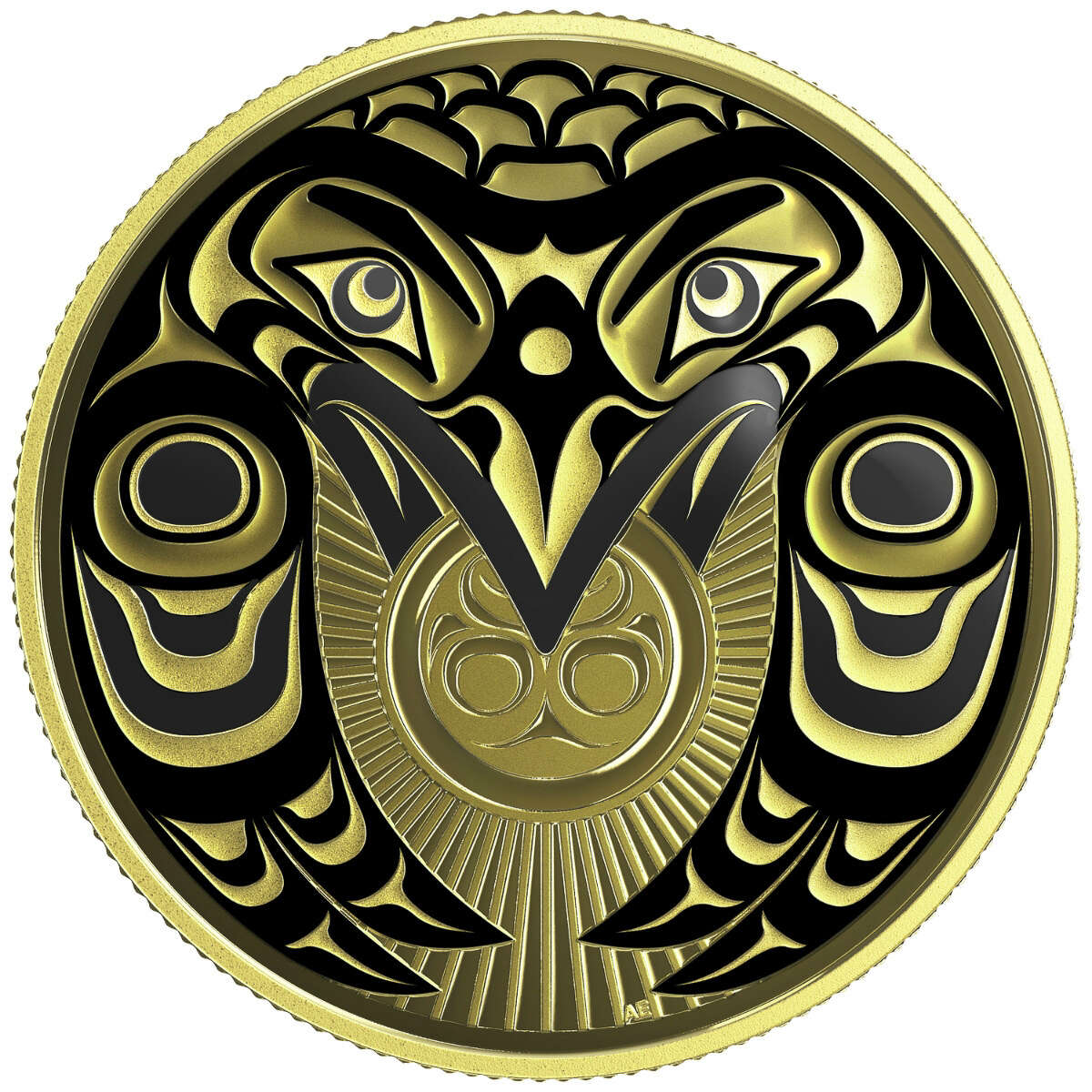 2017 $100 Raven Brings the Light - 14-kt. Gold Coin Default Title