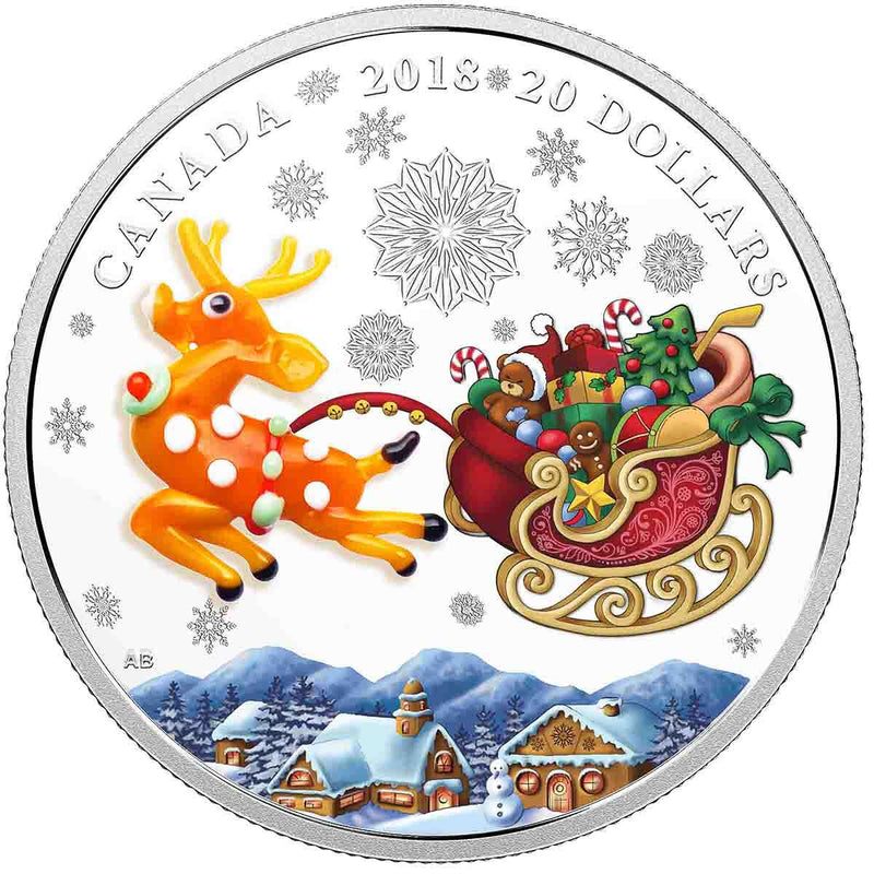 2018 $20 Holiday Reindeer - Pure Silver Coin Default Title