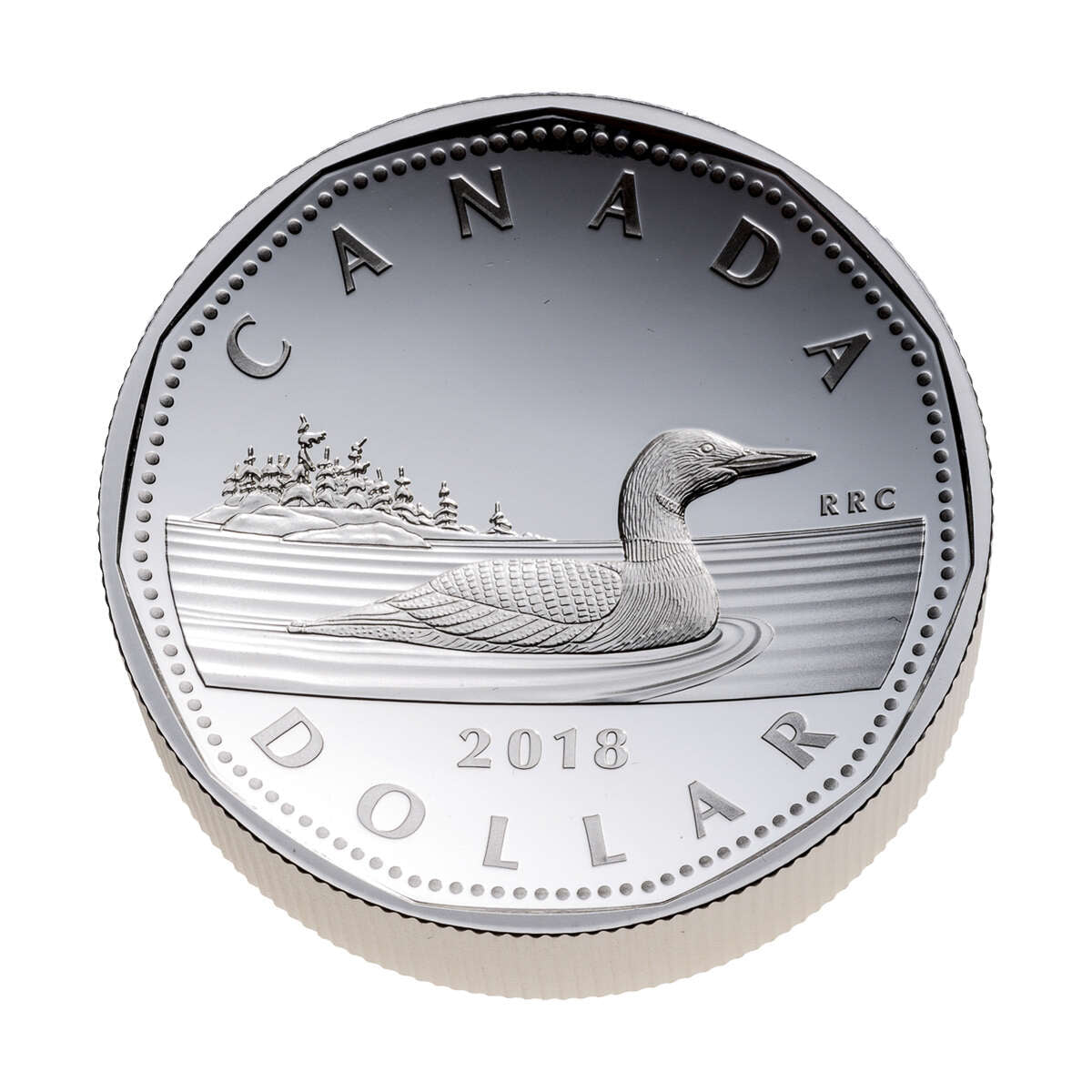 2018 $1 From the R&D Lab : Double Concave - Pure Silver Coin Default Title