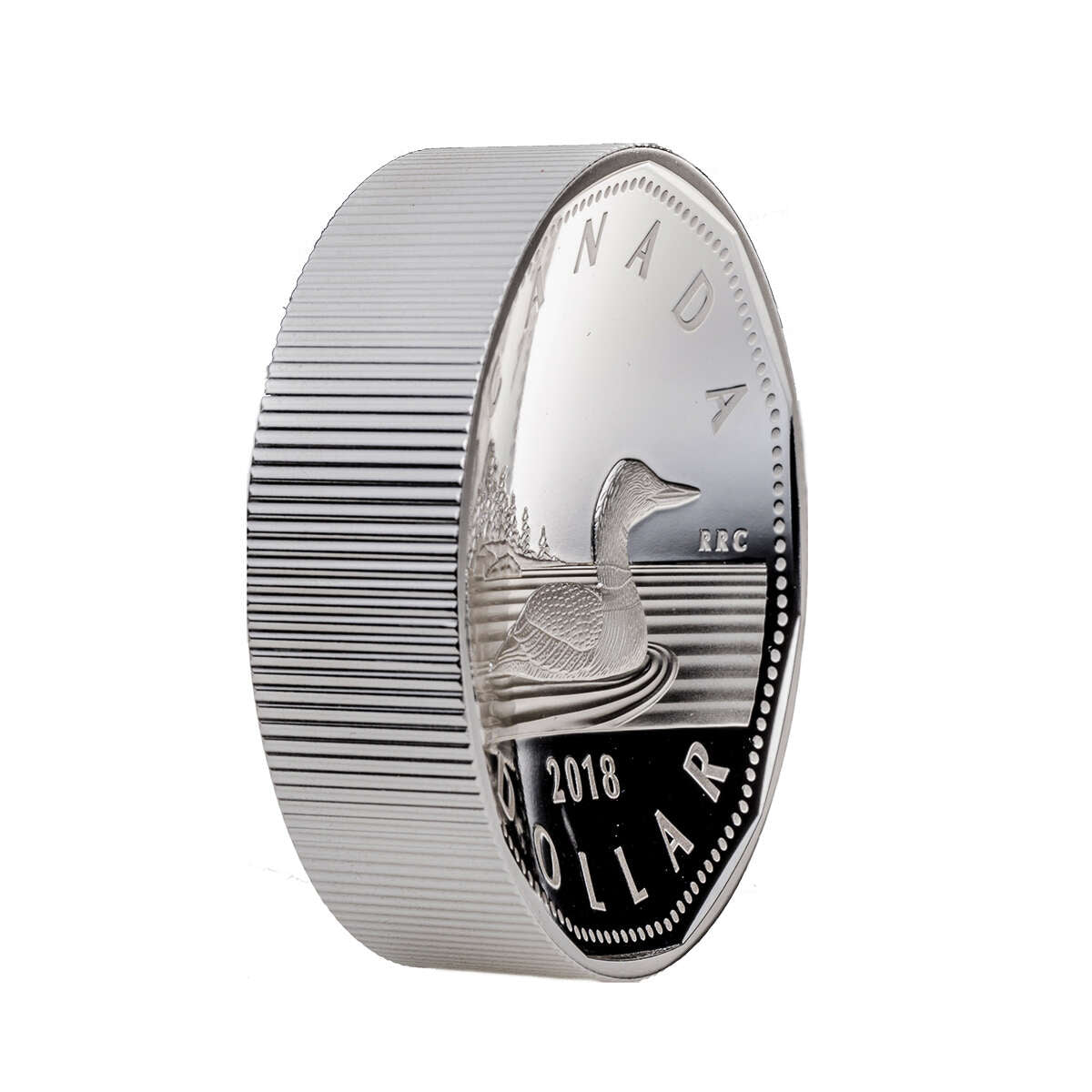 2018 $1 From the R&D Lab : Double Concave - Pure Silver Coin
