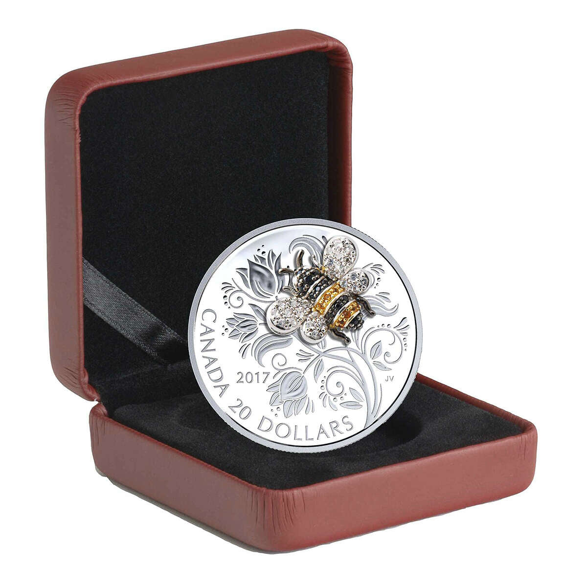 2017 $20 Bejeweled Bugs: Bee - Pure Silver Coin Default Title