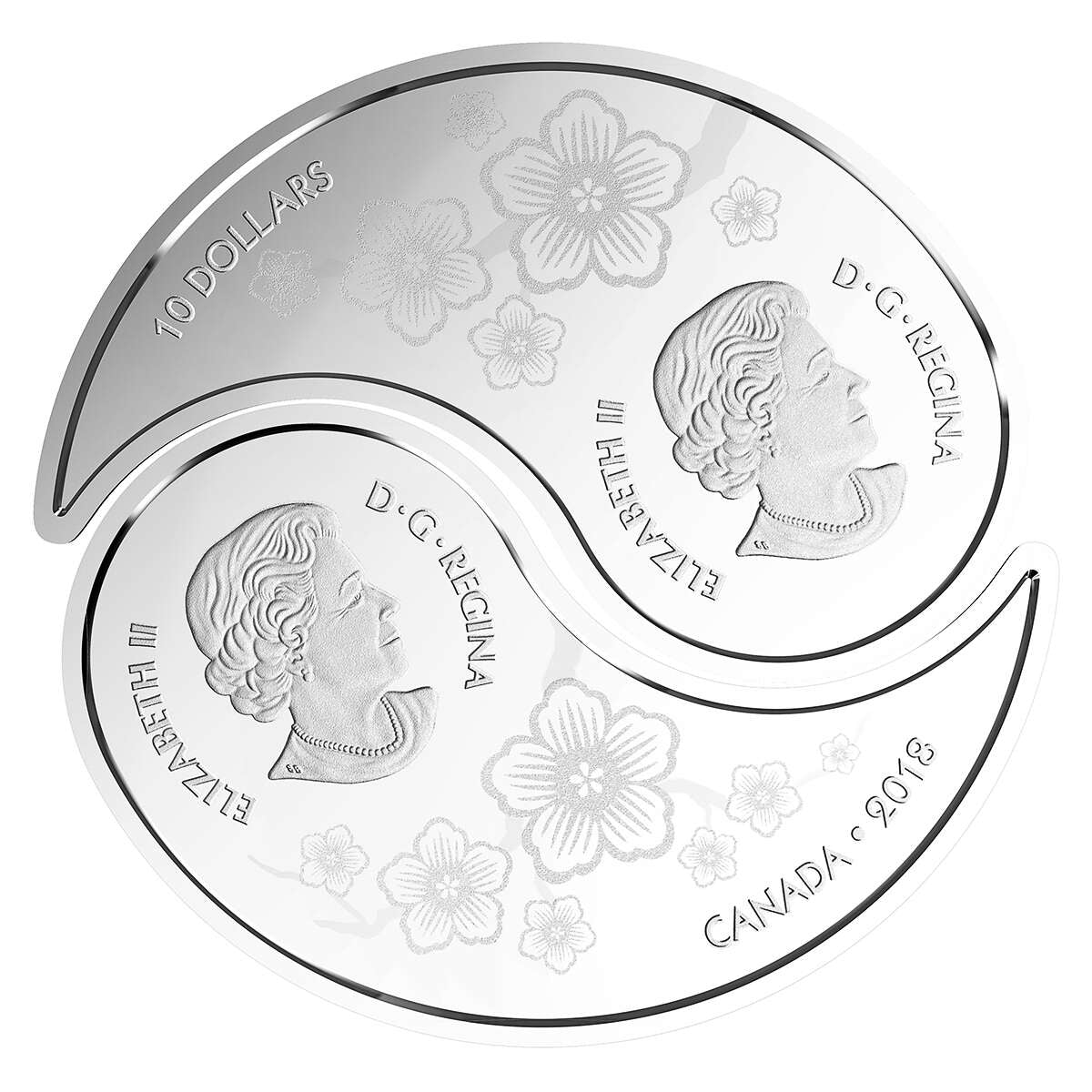 2018 $10 Yin and Yang Coins - Tiger and Dragon - Pure Silver Coin Default Title