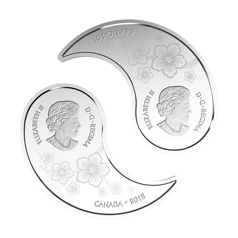 2018 $10 Yin and Yang Coins - Tiger and Dragon - Pure Silver Coin Default Title