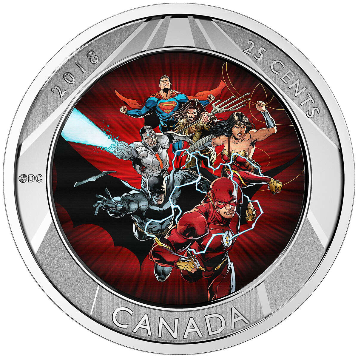 2018 25c <i>The Justice League<sup>TM</sup></i> - Lenticular Coin Default Title