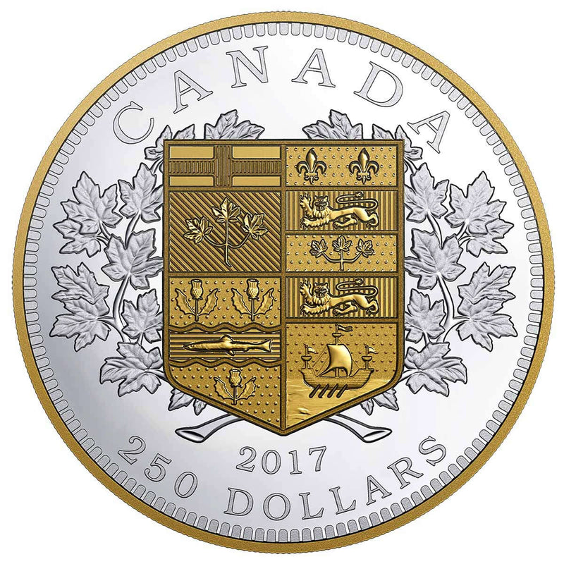 2017 $250 A Tribute to Canada's First $5 and $10 Gold Coins - Pure Silver Coin Default Title