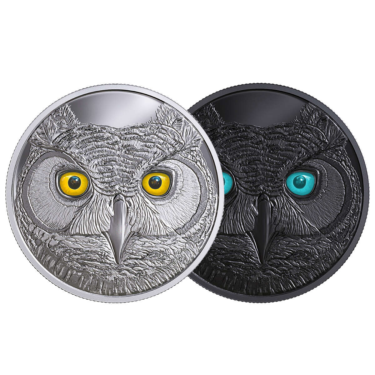 2017 $15 In the Eyes of the Great Horned Owl - Pure Silver Coin Default Title