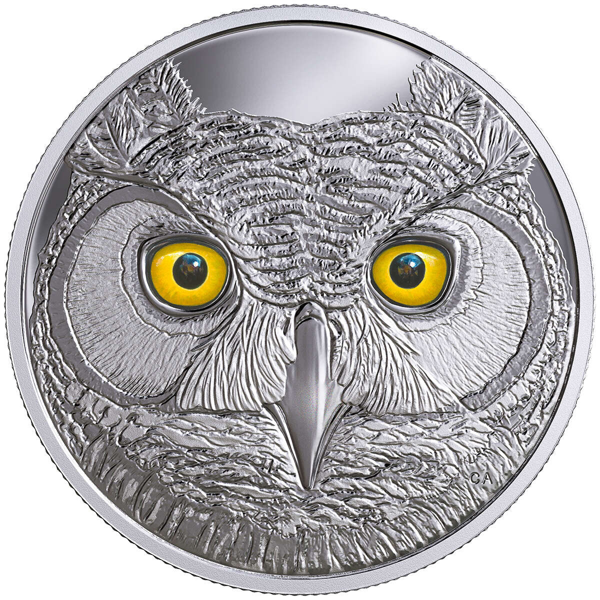 2017 $15 In the Eyes of the Great Horned Owl - Pure Silver Coin Default Title