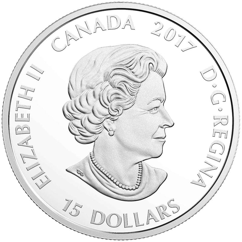 2017 $15 In the Eyes of the Great Horned Owl - Pure Silver Coin Default Title