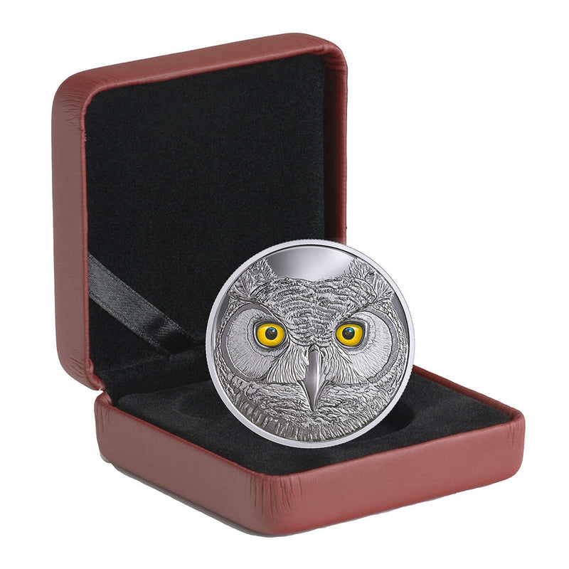 2017 $15 In the Eyes of the Great Horned Owl - Pure Silver Coin Default Title