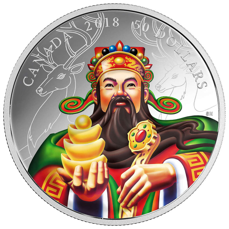 2018 $50 The San Xing Gods: Fu, Lu, Shou - Pure Silver 3-Coin Set Default Title