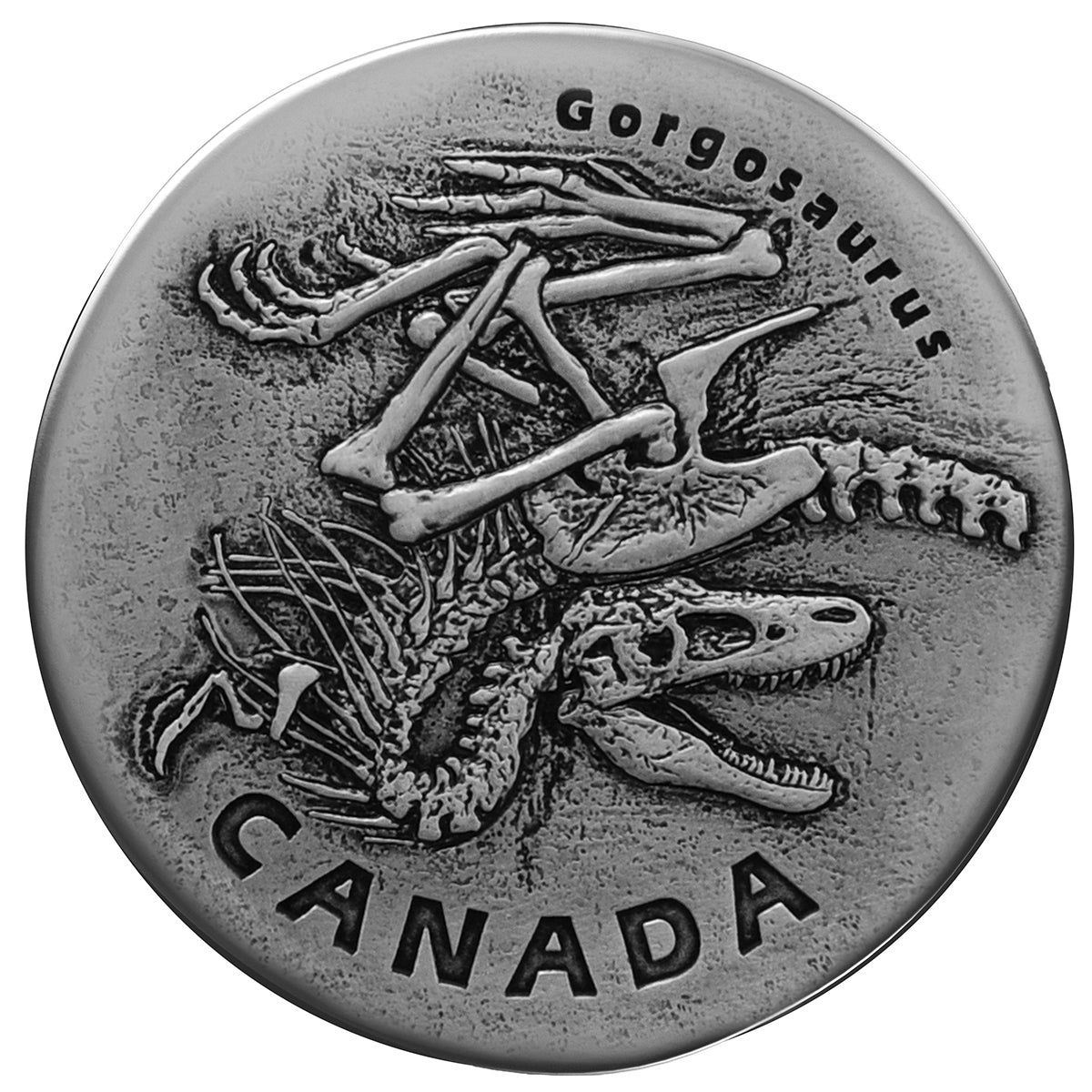 2018 $20 Ancient Canada: Gorgosaurus - Pure Silver Coin