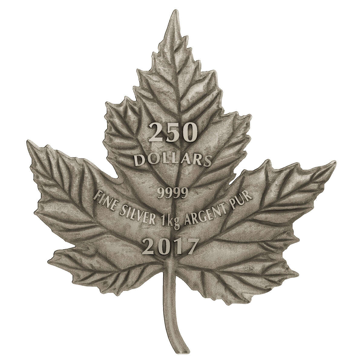 2017 $250 Maple Leaf Forever - Pure Silver Coin Default Title