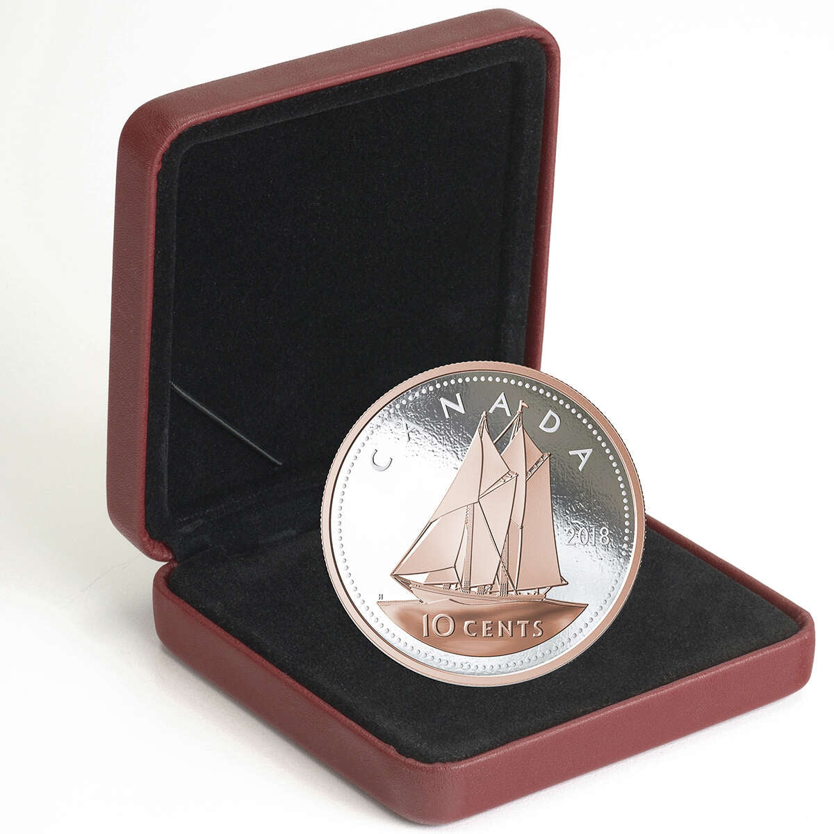 2018 10c Big Coin: Bluenose - Pure Silver Coin
