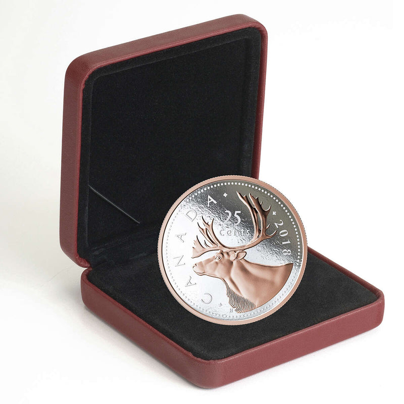 2018 25c Big Coin: Caribou - Pure Silver Coin Default Title