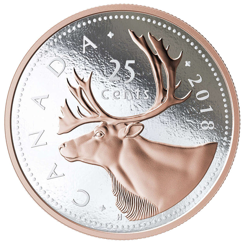 2018 25c Big Coin: Caribou - Pure Silver Coin Default Title