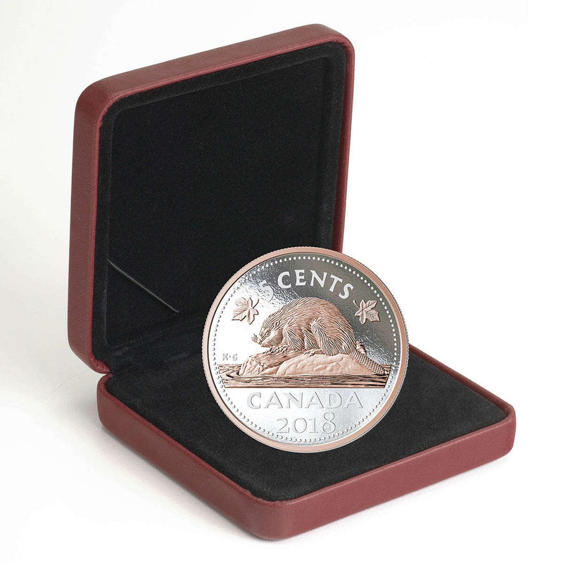 2018 5c Big Coin: Beaver - Pure Silver Coin Default Title