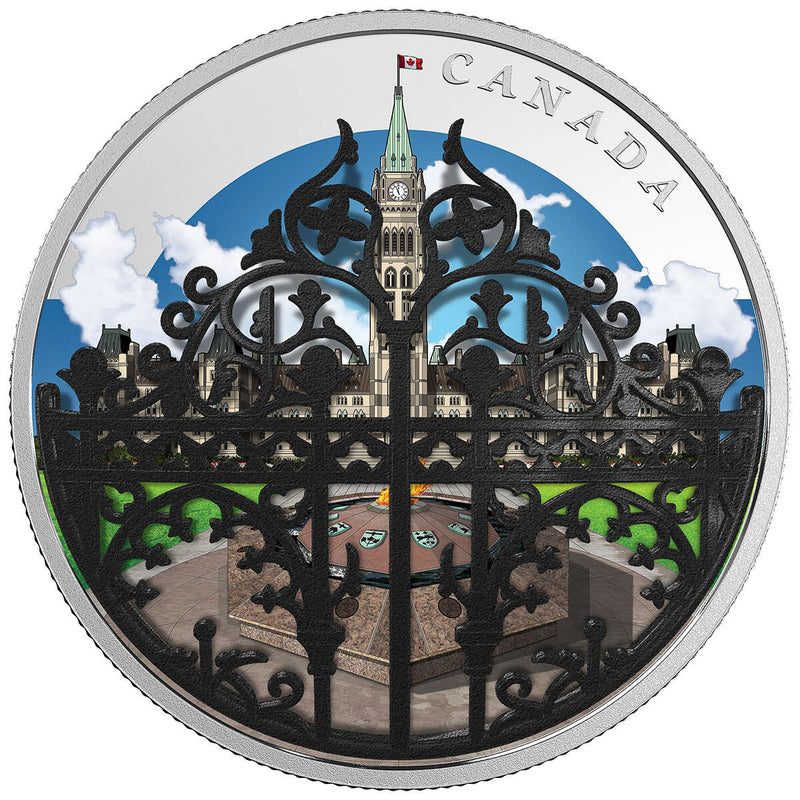 2018 $30 The Queen's Gate: Formal Entrance to Parliament Hill - Pure Silver Coin Default Title