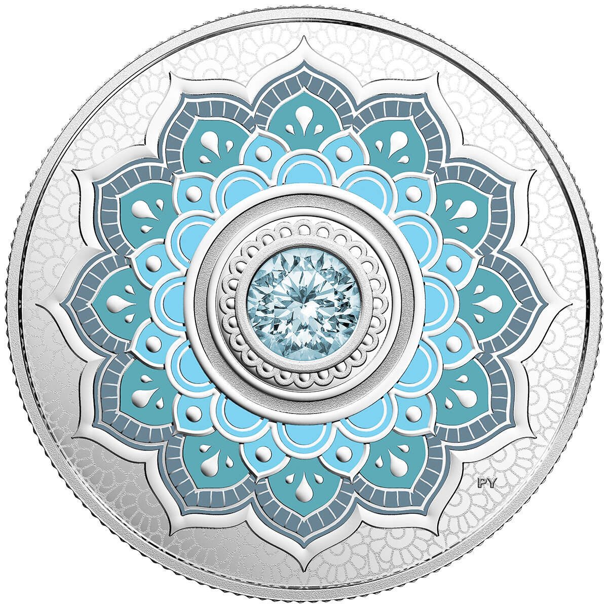 2018 $5 Birthstones: March - Pure Silver Coin Default Title