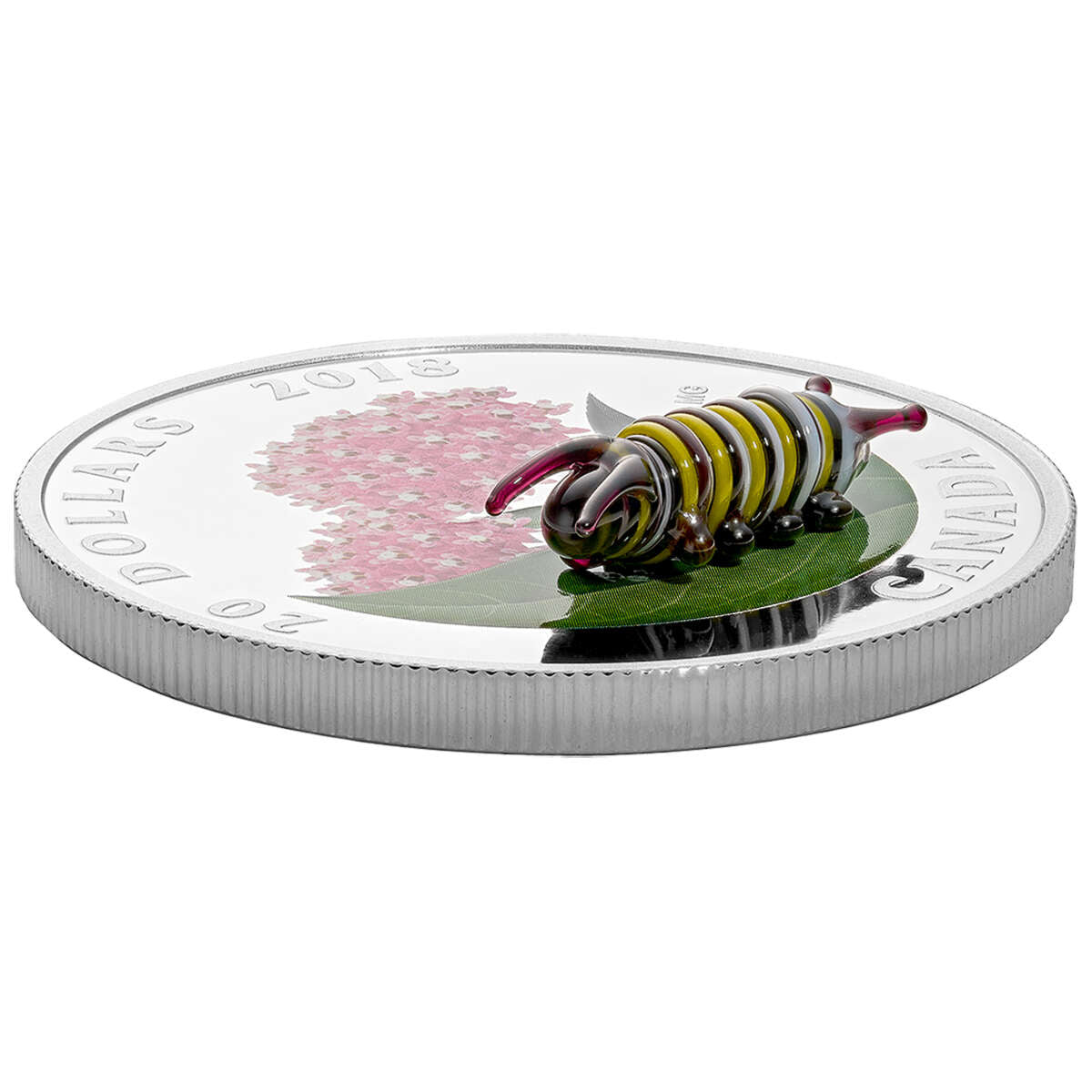 2018 $20 Little Creatures: Monarch Caterpillar - Pure Silver Coin Default Title