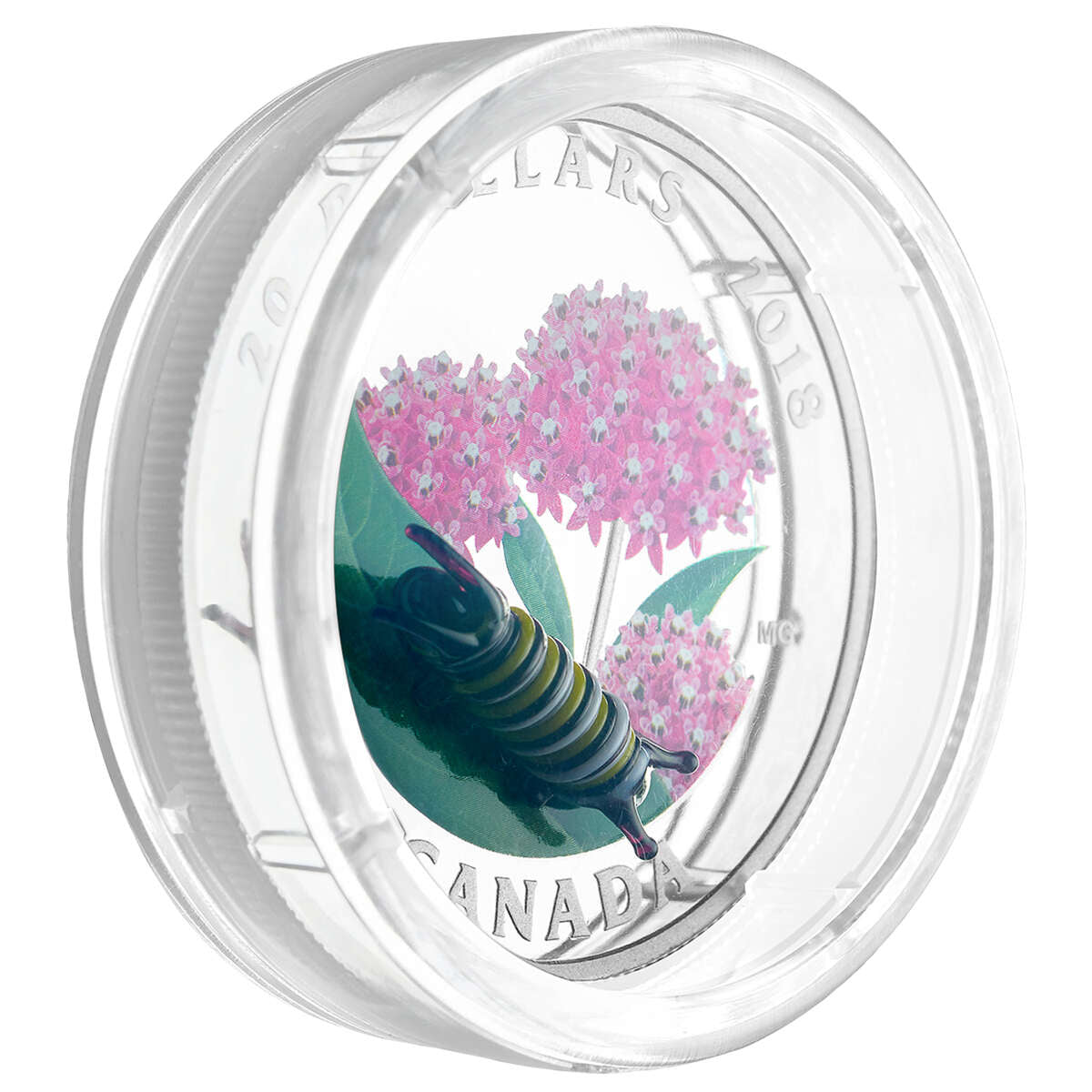 2018 $20 Little Creatures: Monarch Caterpillar - Pure Silver Coin Default Title