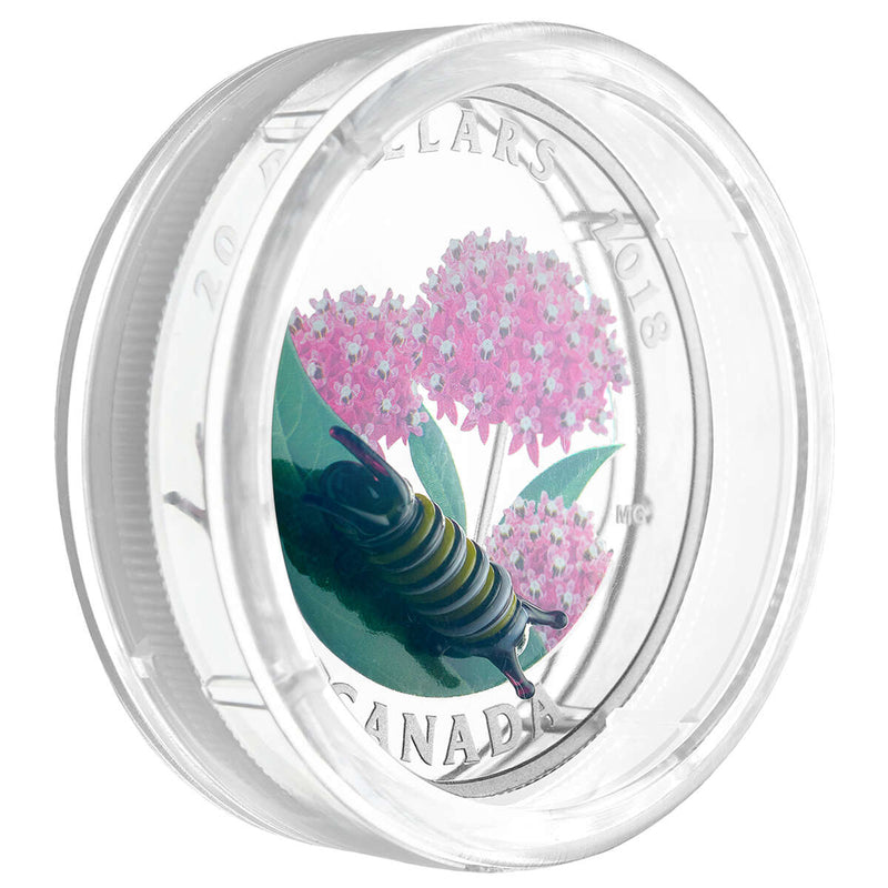 2018 $20 Little Creatures: Monarch Caterpillar - Pure Silver Coin Default Title