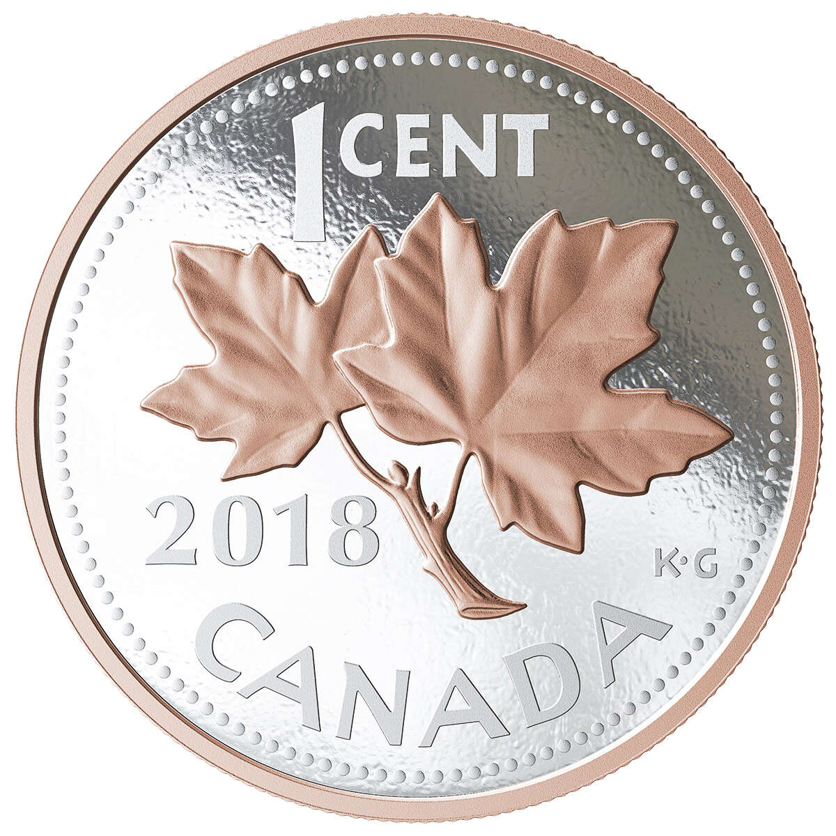 2018 1c Big Coin: Maple Leaves - Pure Silver Coin Default Title