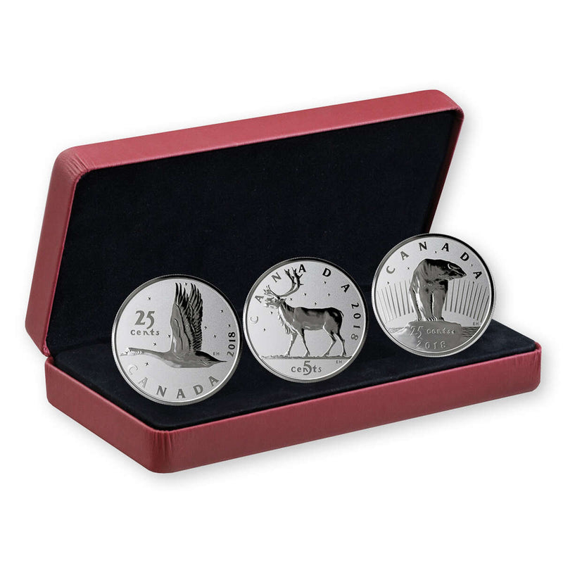 2018 3 - Coin Set Royal Canadian Mint Coin Lore: The Coins That Never Were - Pure Silver Coin Set Default Title