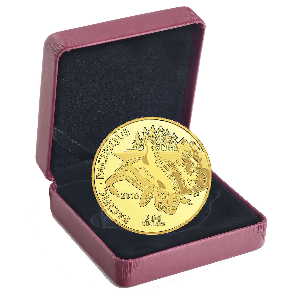 2018 $200 Canadian Coastal Symbols: The Pacific - Pure Gold Coin
