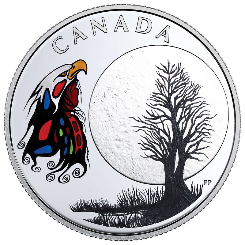 2018 $3 The Thirteen Teachings From Grandmother Moon : Spirit Moon - Pure Silver Coin Default Title