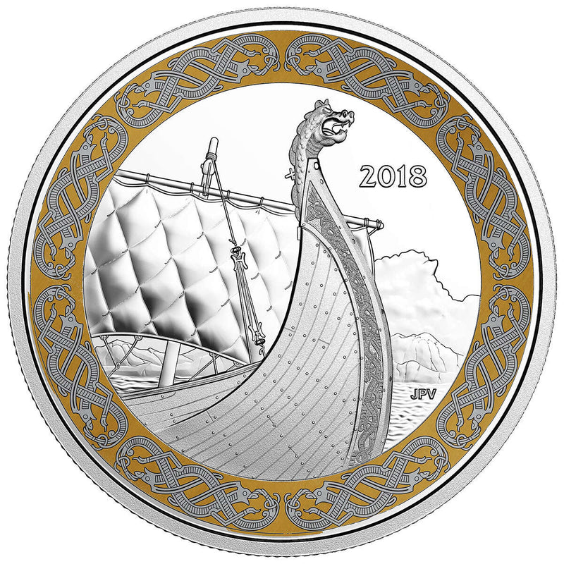 2018 $20 Norse Figureheads: The Dragon's Sail - Pure Silver Coin Default Title