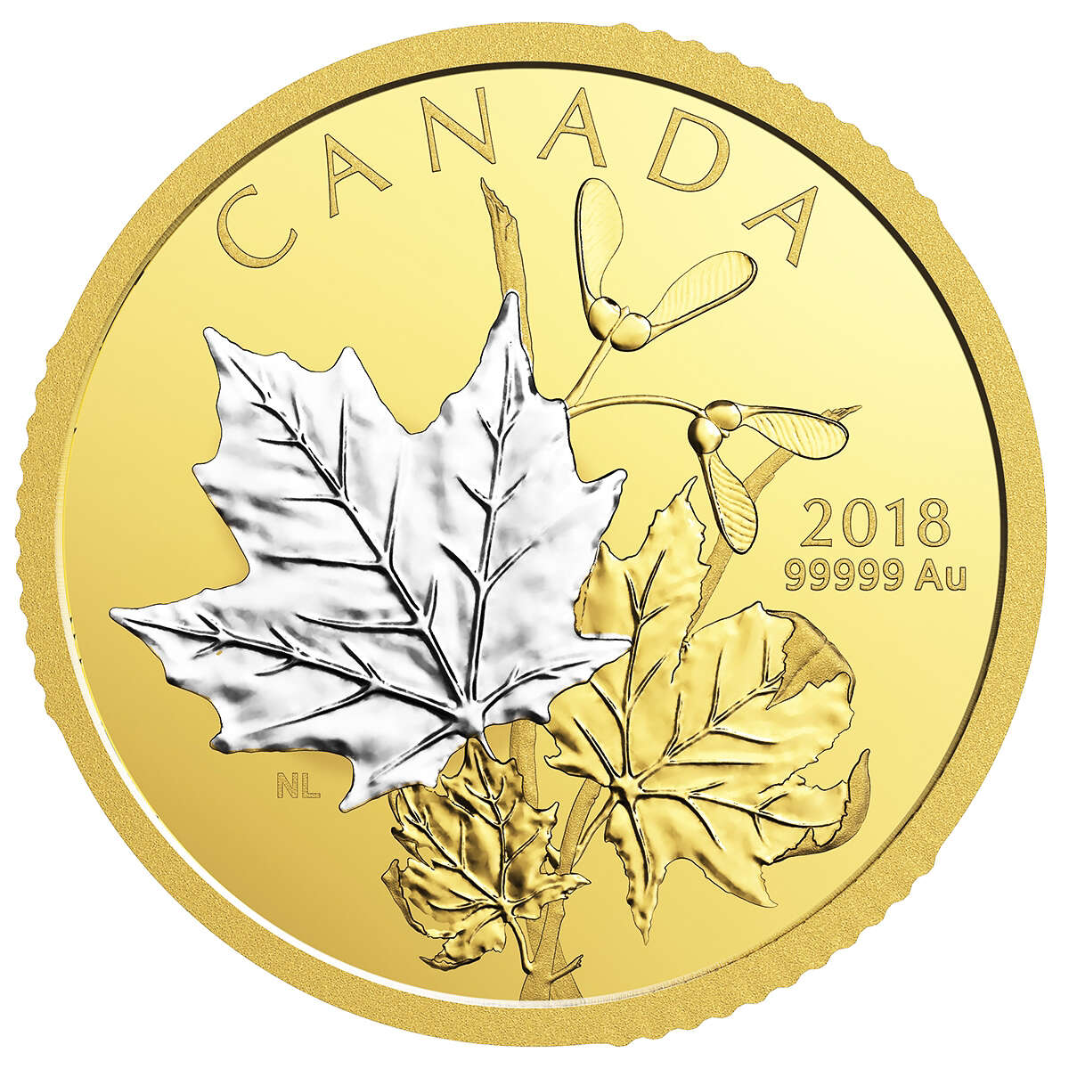 2018 $200 Enchanting Maple Leaves - Pure Gold 2-Coin Set Default Title