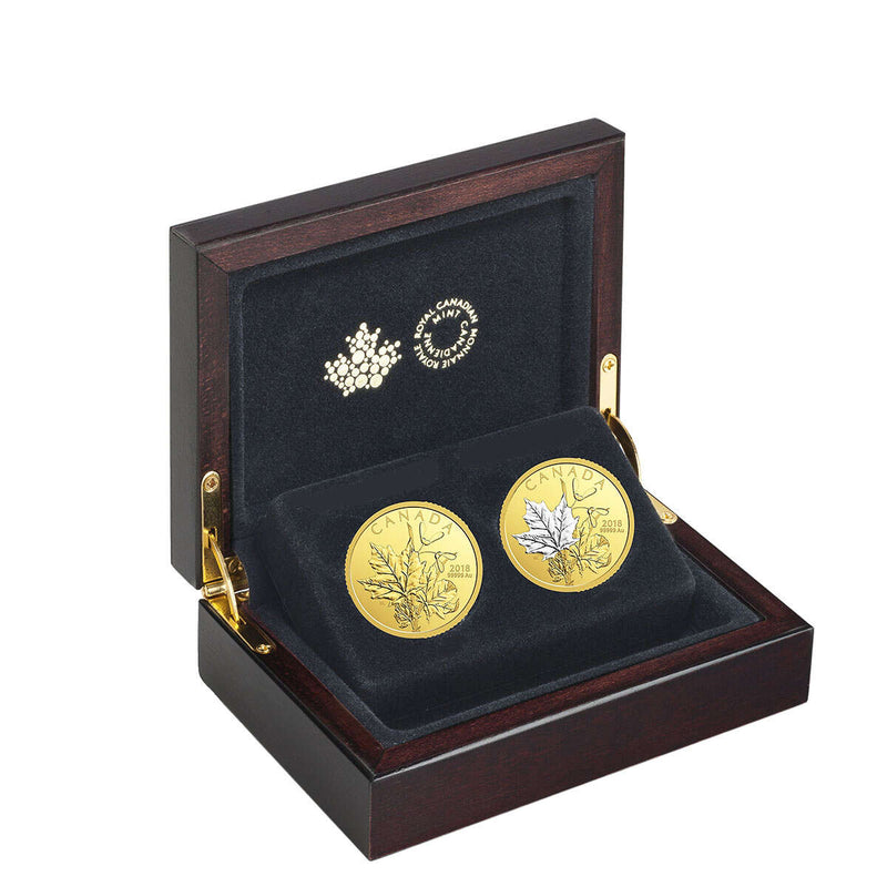 2018 $200 Enchanting Maple Leaves - Pure Gold 2-Coin Set Default Title