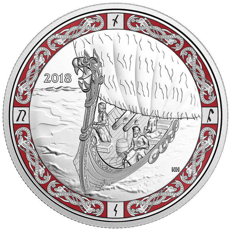 2018 $20 Norse Figureheads : Viking Voyage - Pure Silver Coin Default Title
