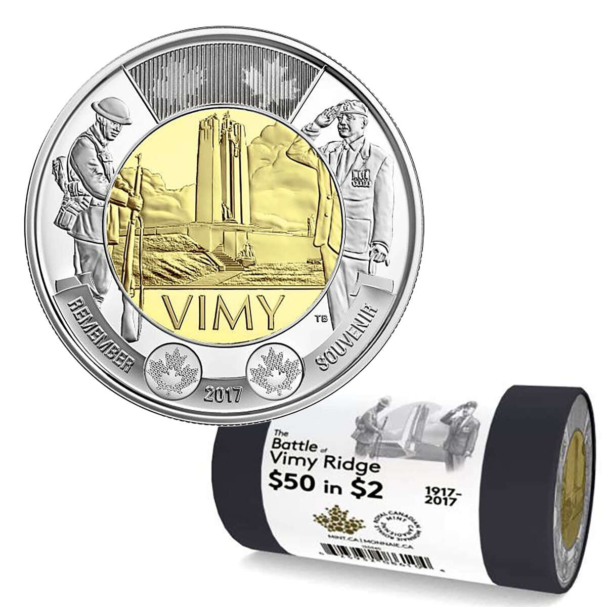 2017 $2 Battle of Vimy Ridge - Special Wrap Roll Default Title