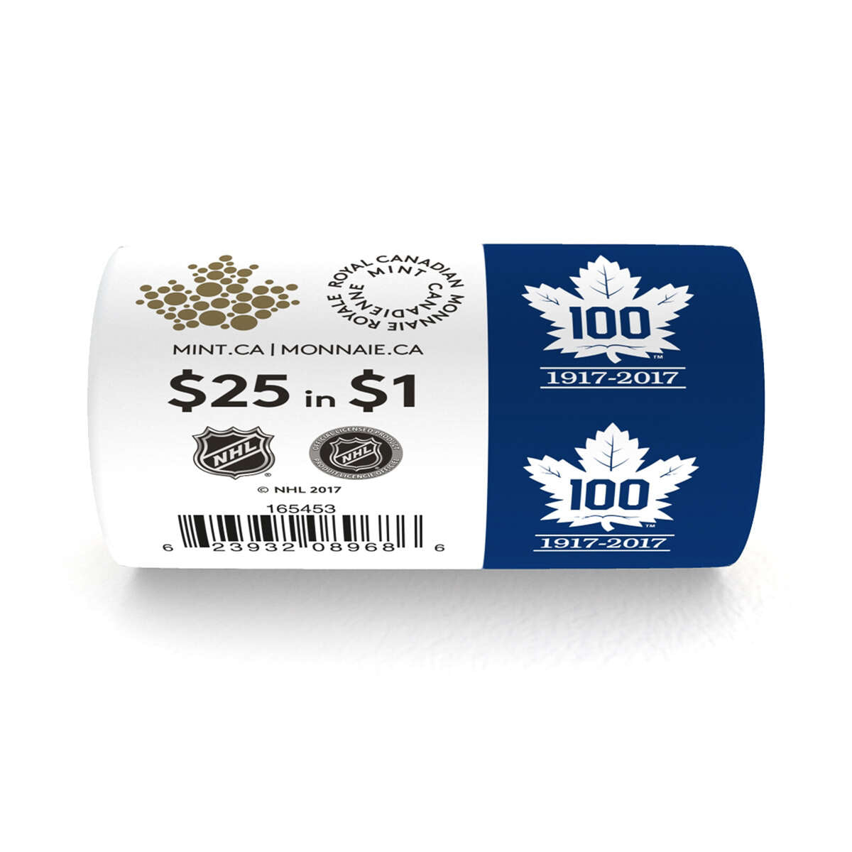 1917-2017 $1 100th Anniversary of Toronto Maple Leafs - Special Wrap Roll Default Title