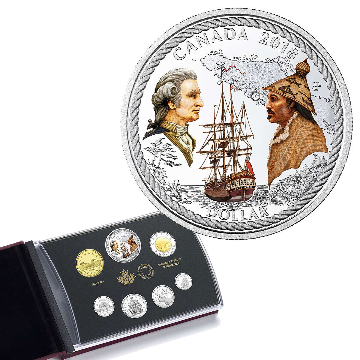 2018 Special Edition 240th Anniversary of Captain Cook at Nootka Sound Proof Set Default Title