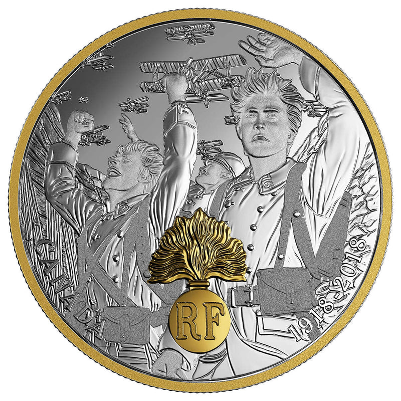 2018 $20 First World War Allied Forces: France - Pure Silver Coin Default Title