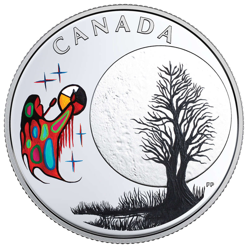 2018 $3 The Thirteen Teachings From Grandmother Moon: Freezing Moon  - Pure Silver Coin Default Title