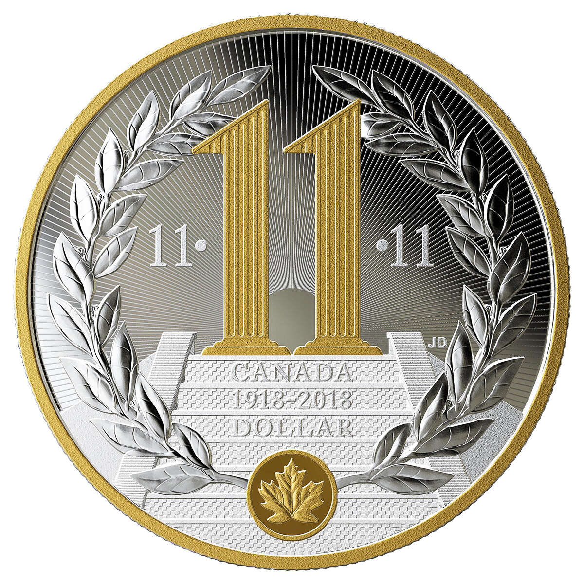 2018 $1 100th Anniversary of the Armistice of the First World War - Pure Silver Coin Default Title