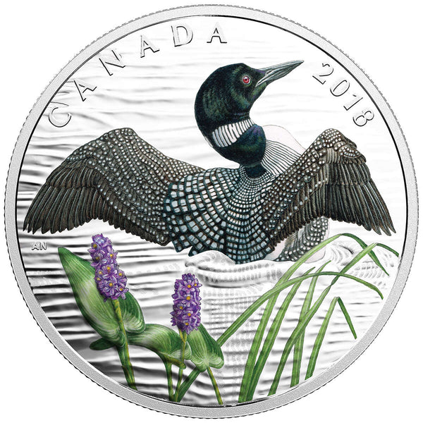 2018 $10 The Common Loon: Beauty And Grace - Pure Silver Coin