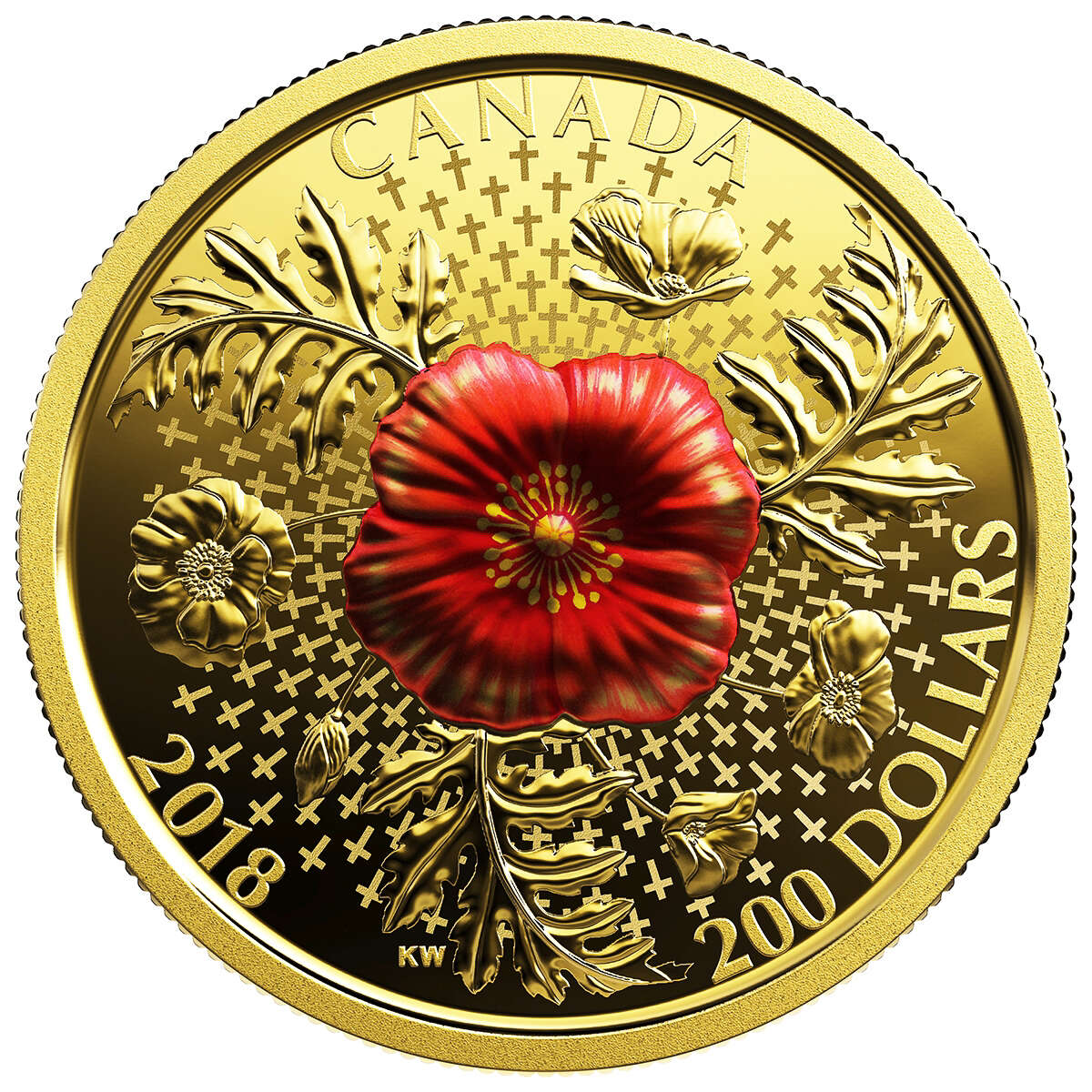 2018 $200 Armistice Poppy - Pure Gold Coin Default Title