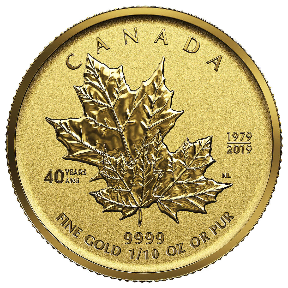 2019 40th Anniversary of the Gold Maple Leaf Fractional Set - Pure Gold Set Default Title